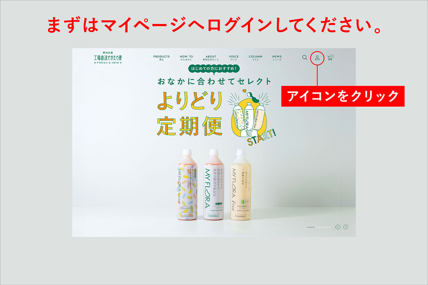 マイページへログインしてください